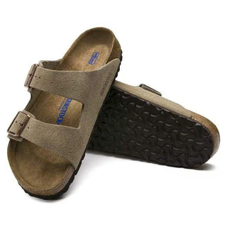 Arizona Soft Footbed Taupe Suede Leather Regular