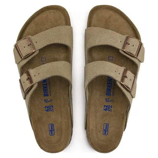 Arizona Soft Footbed Taupe Suede Leather Regular