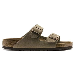 Arizona Soft Footbed Suede Leather Taupe Unisex Narrow