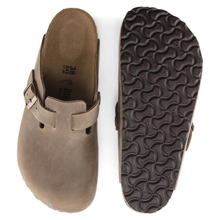Boston Tabacco Brown Oiled Leather Regular - Birkenstock