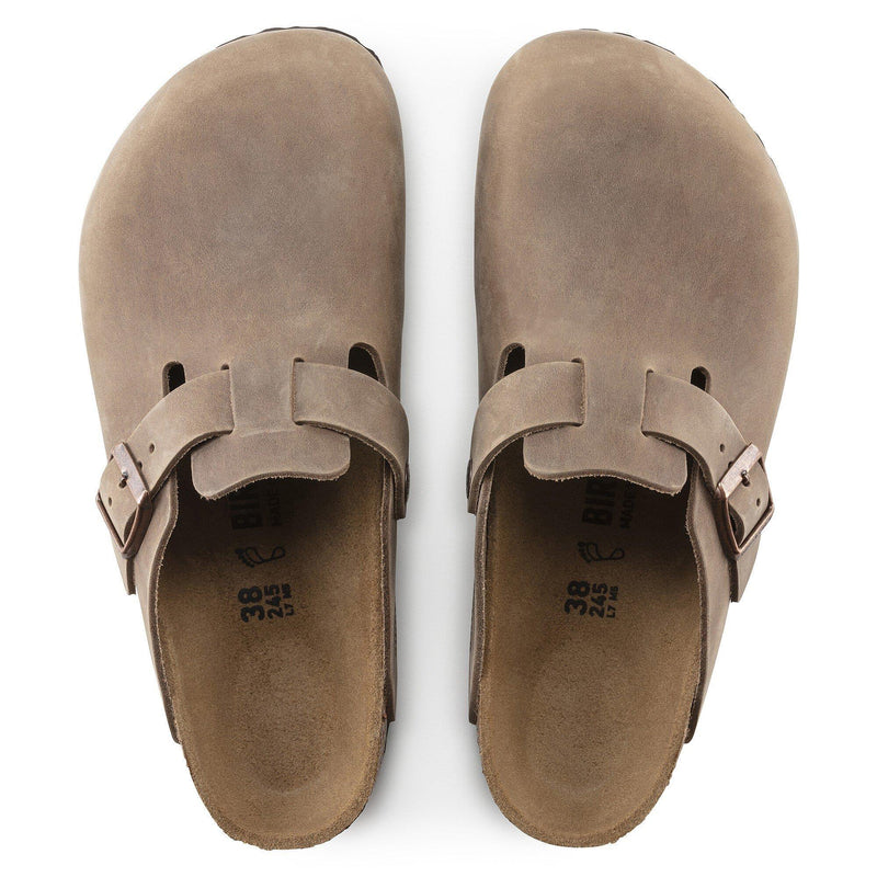 Boston Tabacco Brown Oiled leather Narrow - Birkenstock