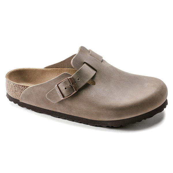 Boston Tabacco Brown Oiled leather Narrow - Birkenstock