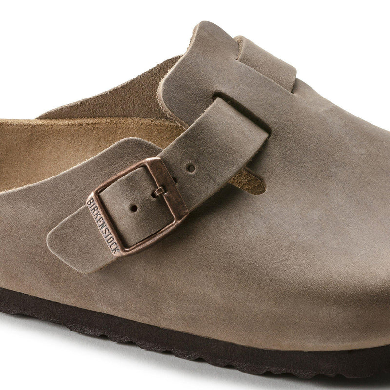 Boston Tabacco Brown Oiled leather Narrow - Birkenstock