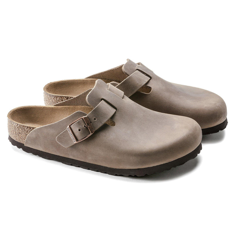 Boston Tabacco Brown Oiled leather Narrow - Birkenstock