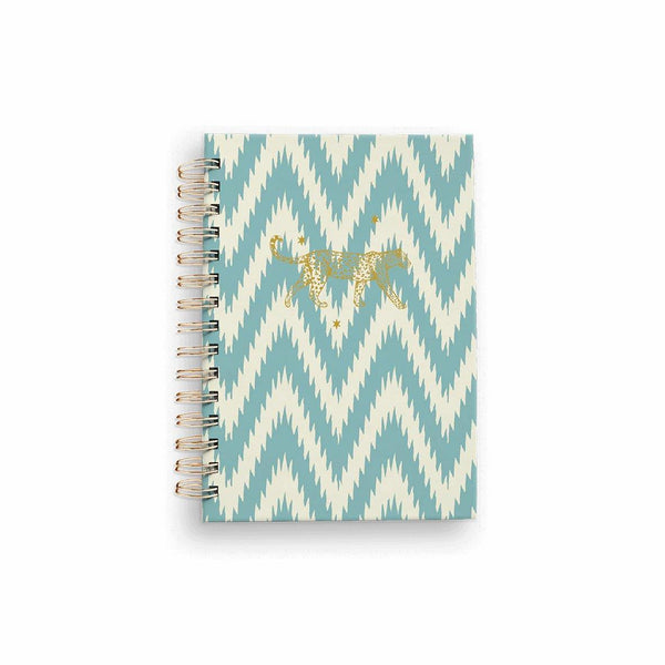 Ikat Blue Notebook Wire A6 - Creative Lab Amsterdam