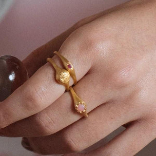 Rose Essence Ring 24k Gold Plating