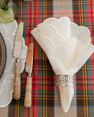 Silver Braided Napkin Ring