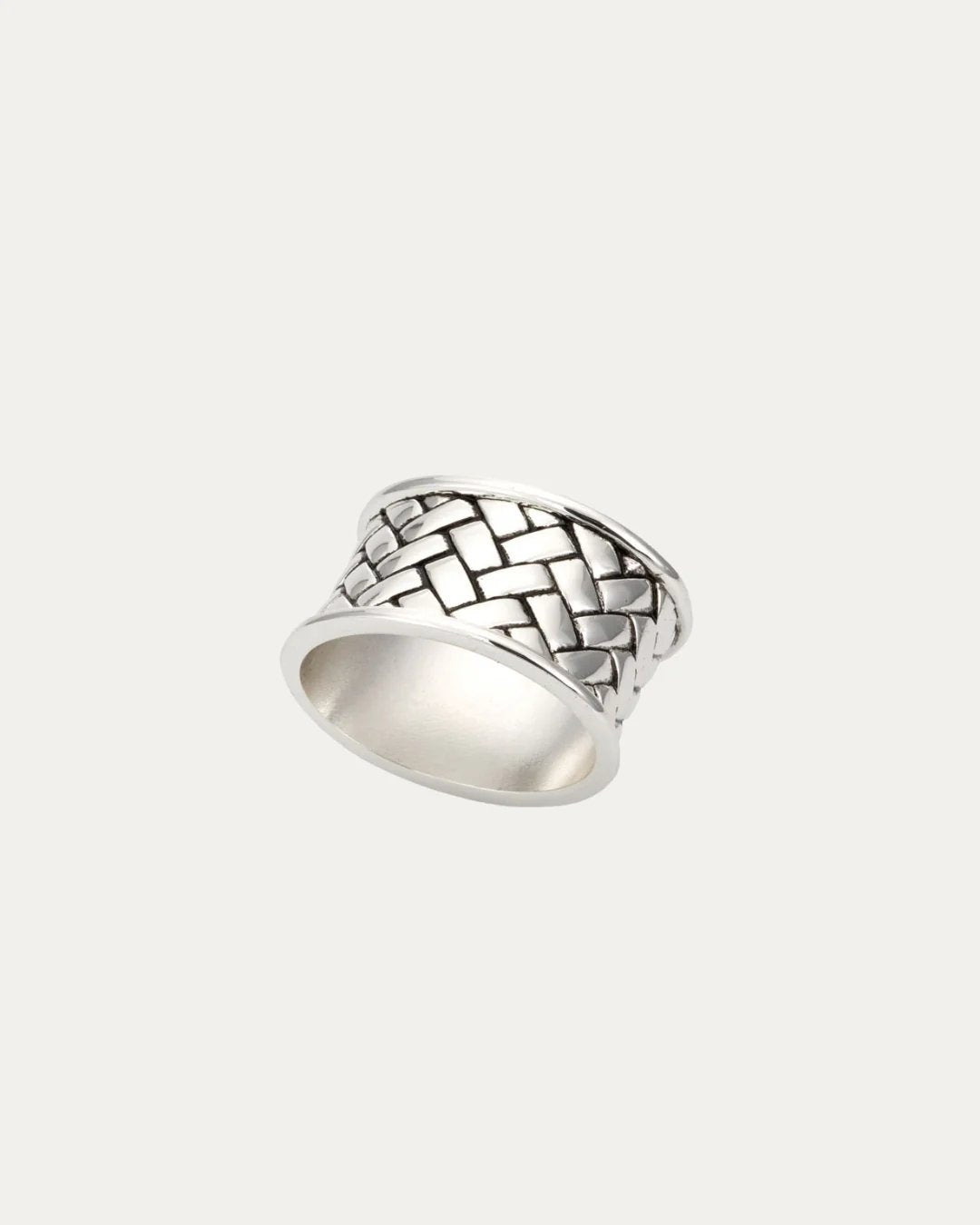 Silver Braided Napkin Ring - Mariaida Home