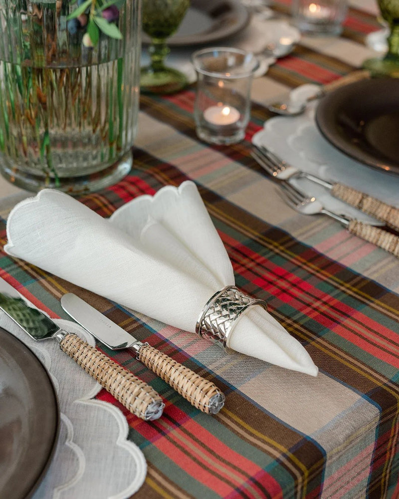 Silver Braided Napkin Ring - Mariaida Home