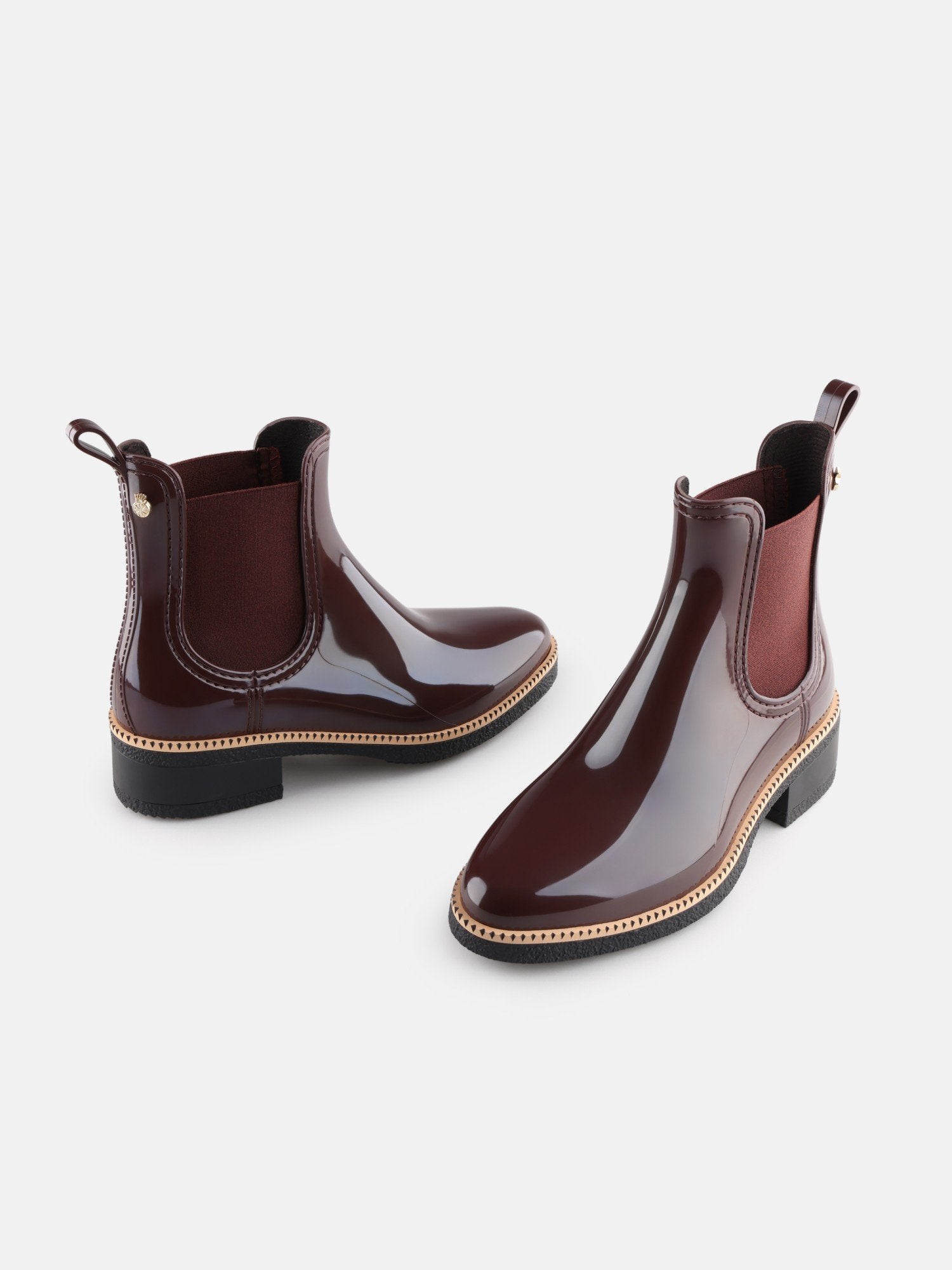 AVA Dark Cherry Bordeaux Vegan boots