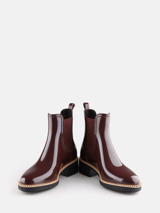 AVA Dark Cherry Bordeaux Vegan boots