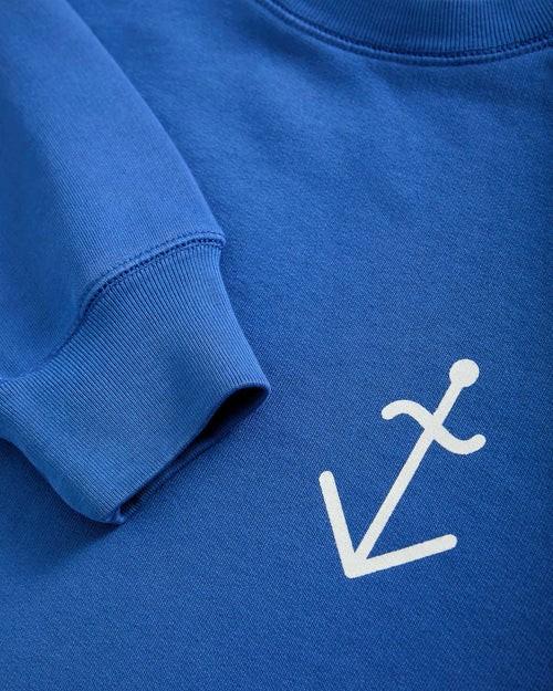 Cunha Yves Blue/Off-White Logo Sweatshirt