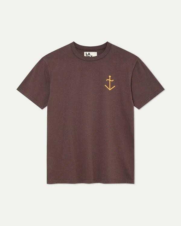 Dantas Brown Roasted Yellow Logo T-Shirt