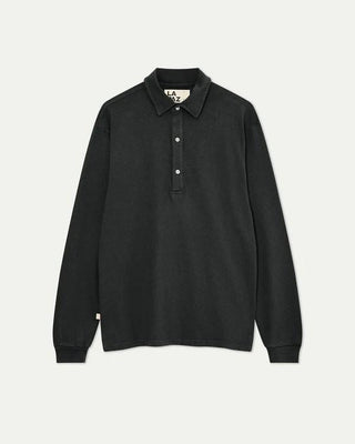 Mesquita Black Sand Long-sleeve Polo Shirt