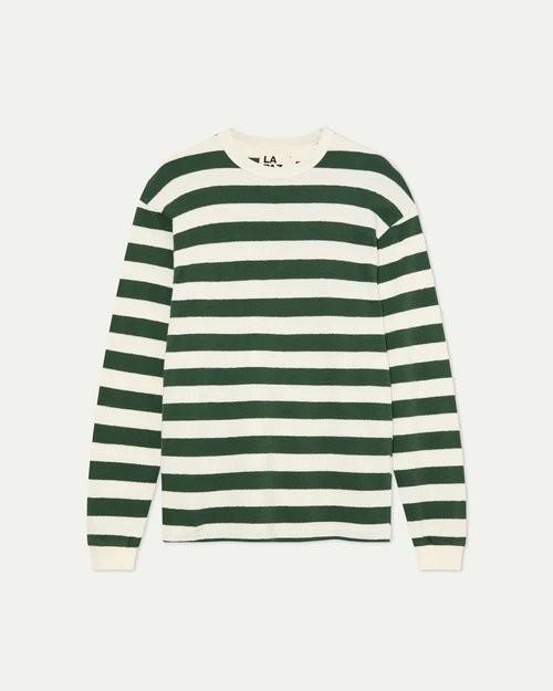 Feijó Dark Green Stripes Sweatshirt