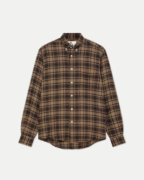 Bastos Brown Checks Shirt