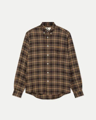 Bastos Brown Checks Shirt