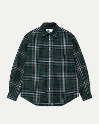 Carvalho Dark Green Checks Shirt