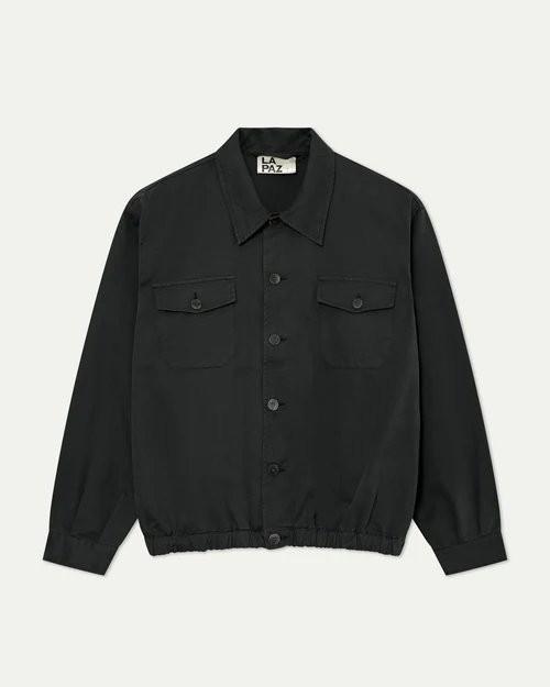 Silva Black Sand Canvas Overshirt Jacket
