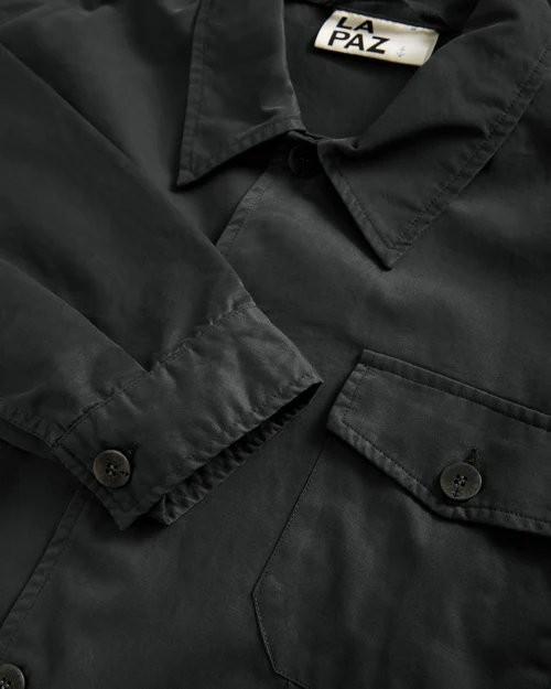 Silva Black Sand Canvas Overshirt Jacket