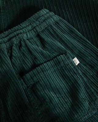 Ponte Dark Green Soft Cord Trousers
