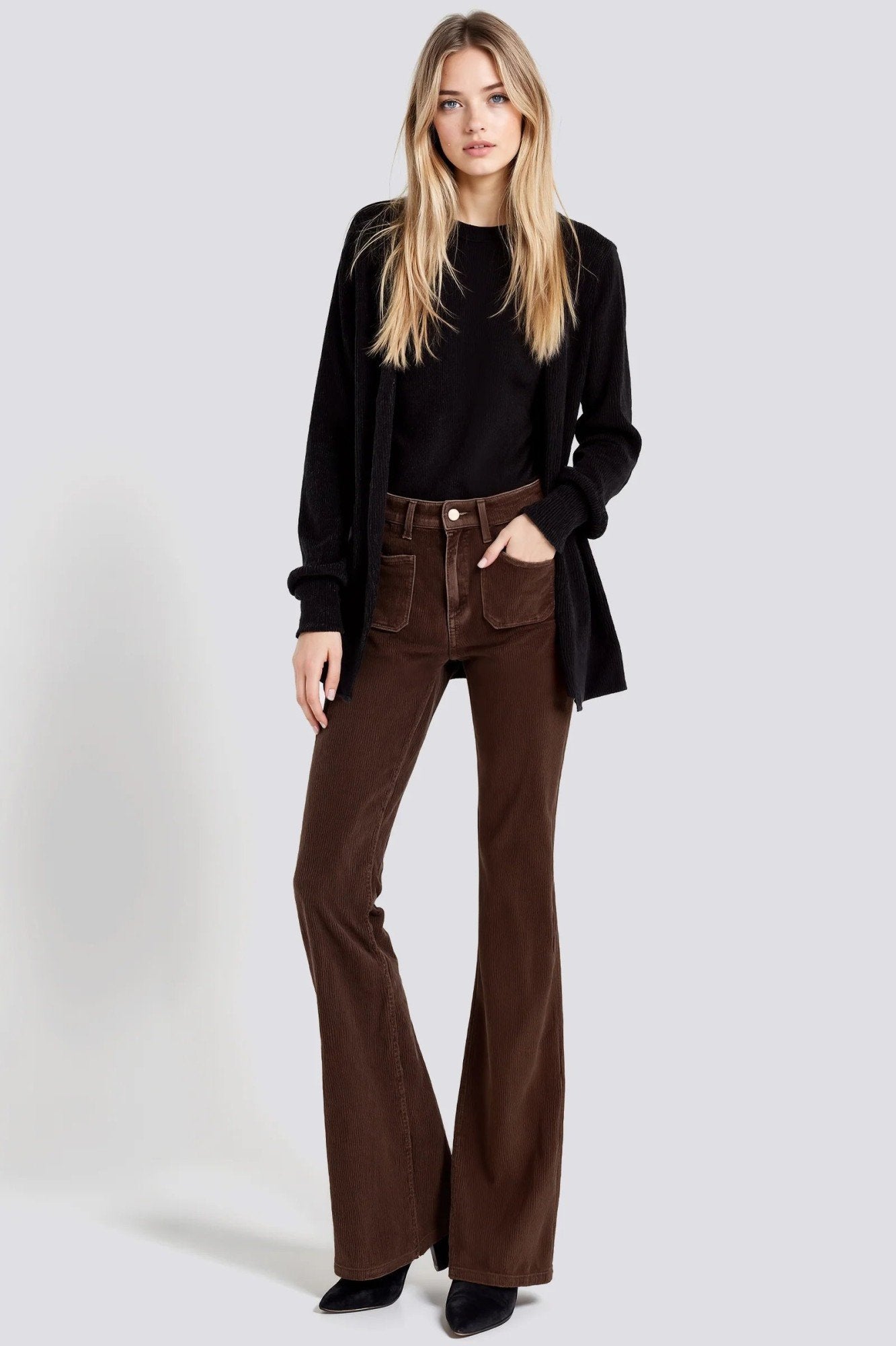 Camille Pockets Flare Trousers