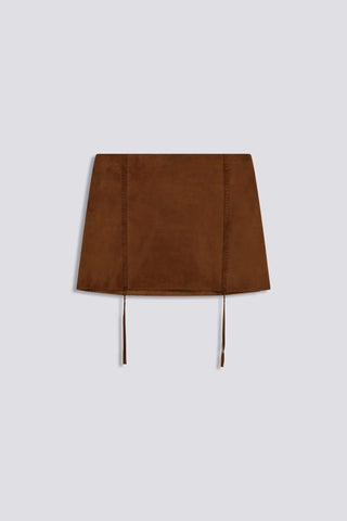 Malia Suede Leather Skirt