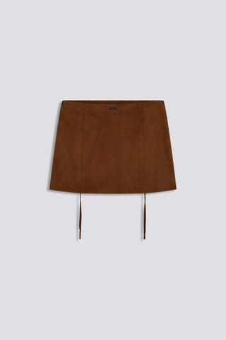 Malia Suede Leather Skirt