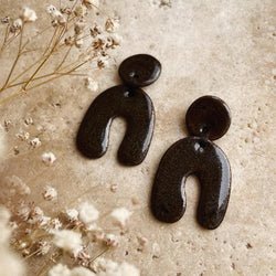 Alice Corten Ceramic Earrings - Uns Ceramics