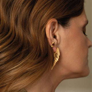 Bromelia Flower Braided Earrings - Sopro