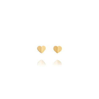 Heart Earrings 24k Gold Plating