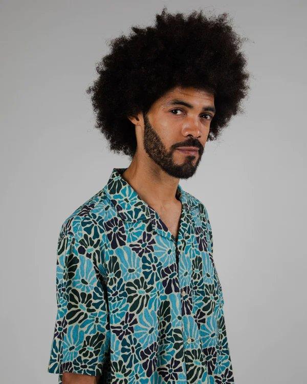 Spring Aloha Shirt Beige - Brava Fabrics