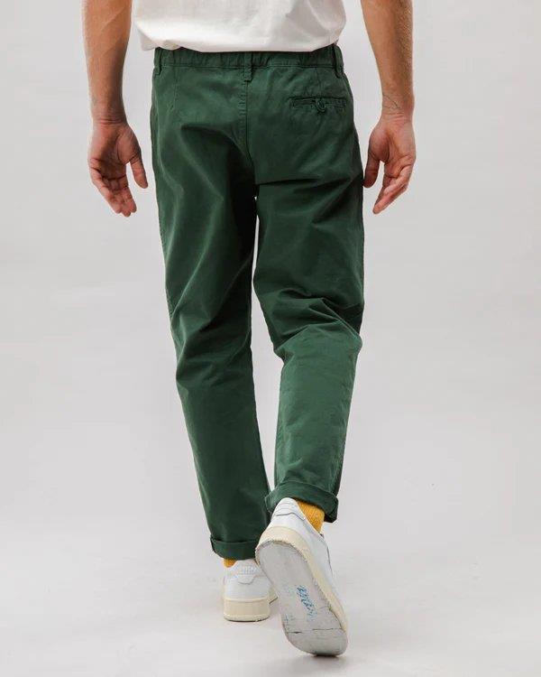 Comfort Chino Cotton Pants Green - -Brava Fabrics