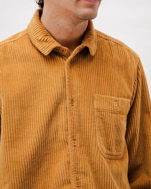 Corduroy Overshirt Camel - Brava Fabrics