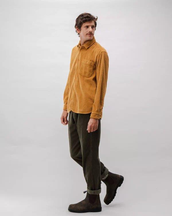 Corduroy Overshirt Camel - Brava Fabrics