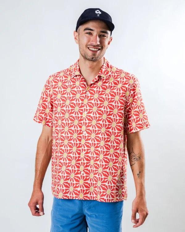 Marisol Aloha Shirt Red - Brava Fabrics