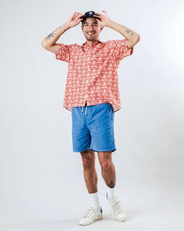 Marisol Aloha Shirt Red - Brava Fabrics