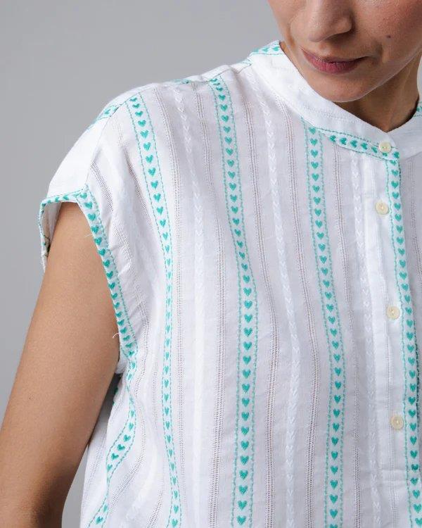 Heart Oversize Mao White - Brava Fabrics