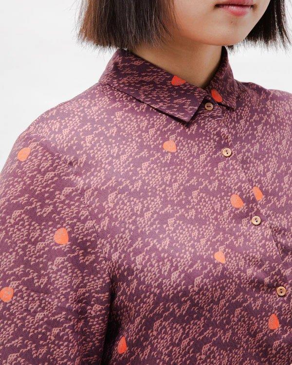 Dusk Viscose Blouse Grape - Brava Fabrics