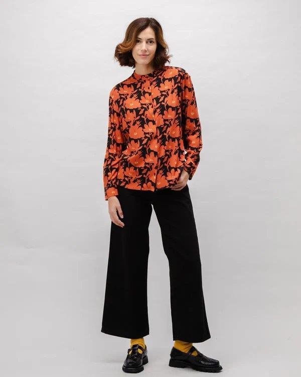 Bloom Boho Viscose Blouse Black - Brava Fabrics