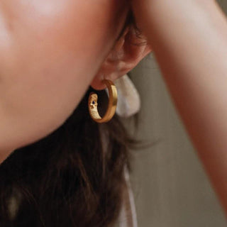 Lavender Inside Out Hoops - Sopro