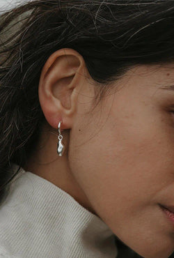 Orla Pendant Silver Earrings - Inês Telles