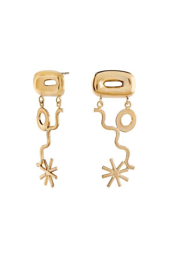 Águatinta Elementos Golden Earrings - Inês Telles