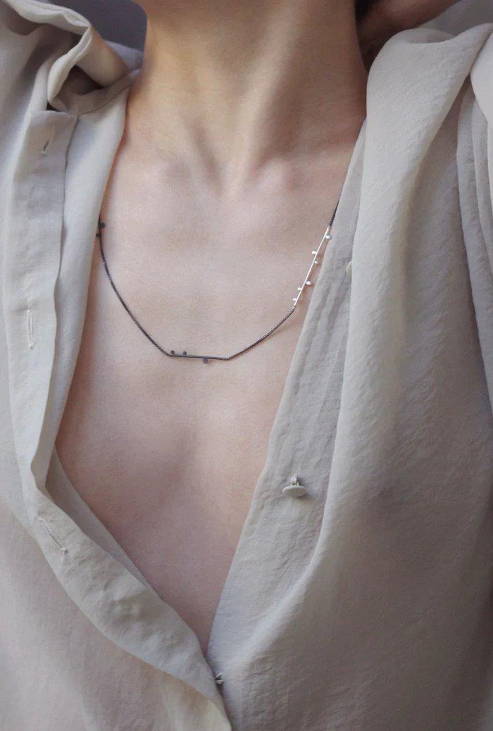 Mayo Oxidized Silver Necklace - Inês Telles
