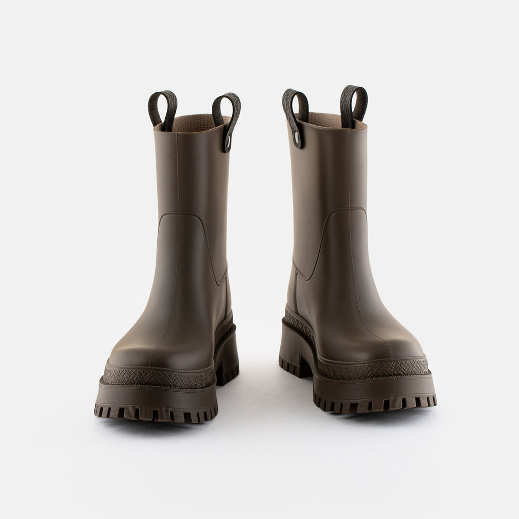 COLDEN Woodland Vegan Brown Ankle Boots With Fur Lining