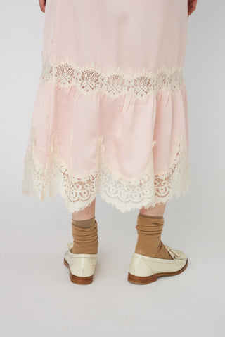 Delicate Lace Midi Skirt