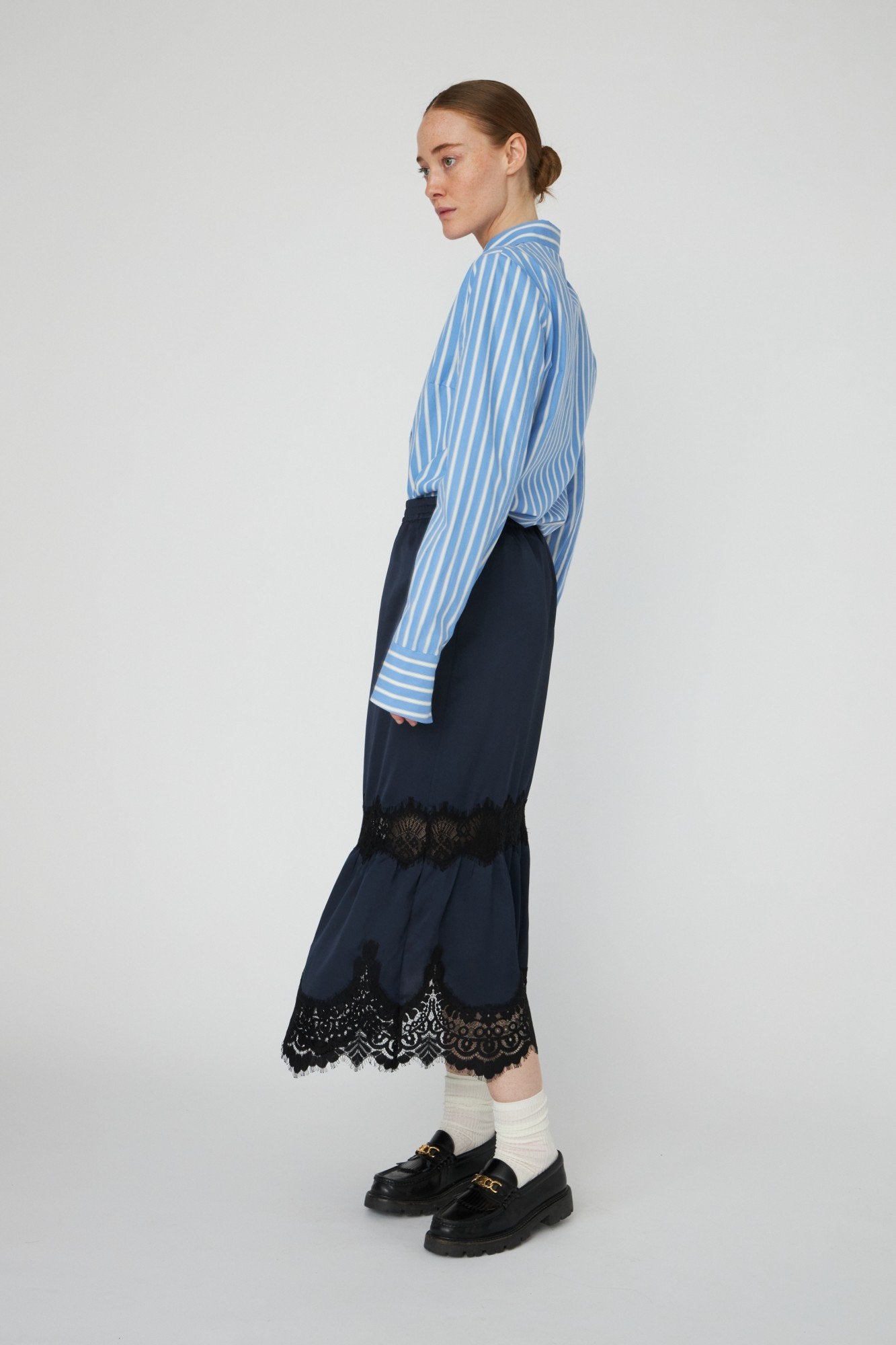 Delicate Lace Midi Skirt