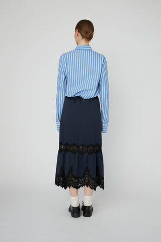 Delicate Lace Midi Skirt