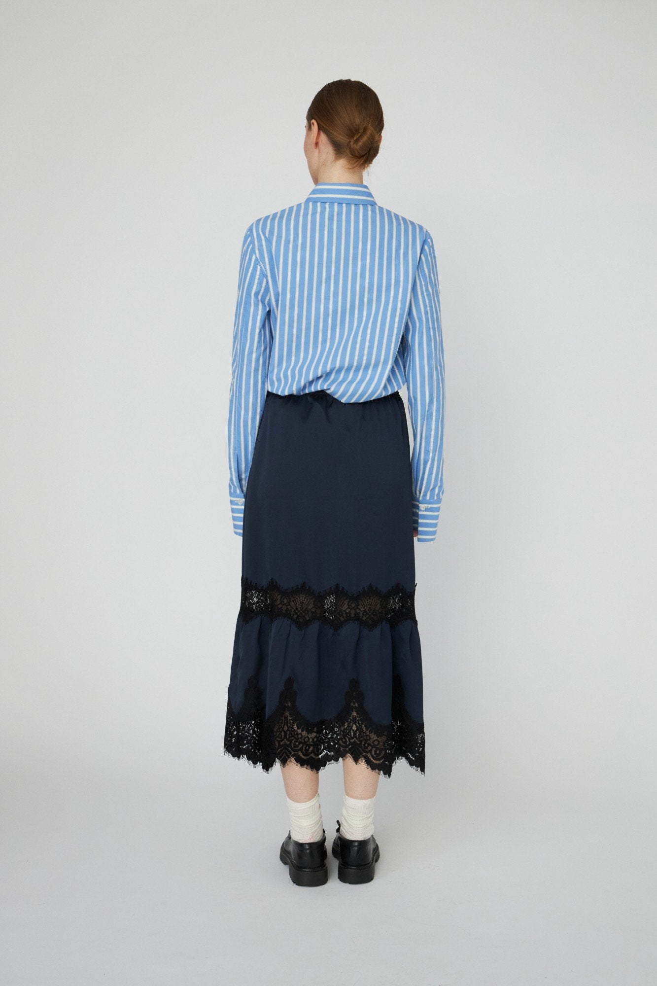 Delicate Lace Midi Skirt