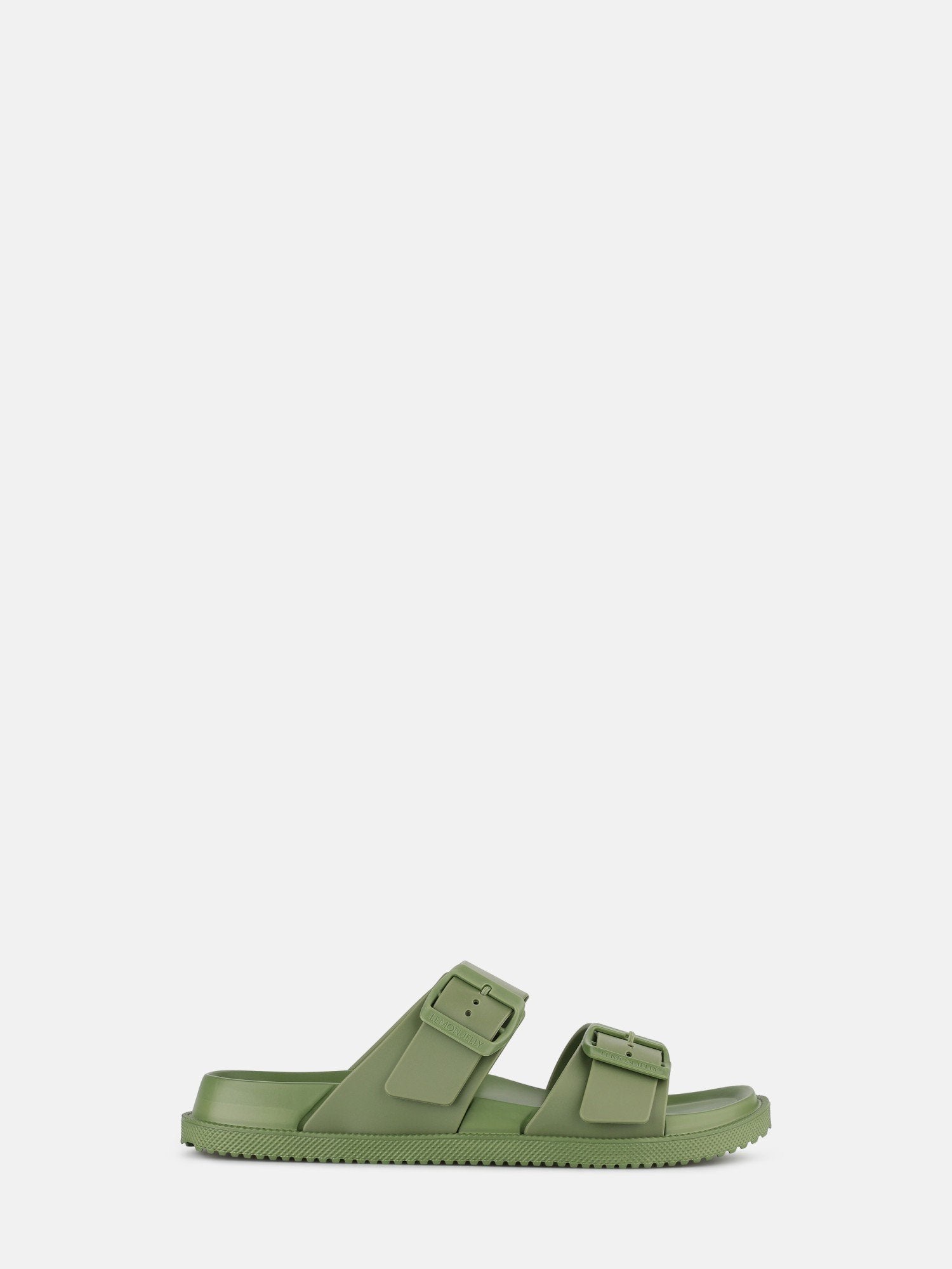 Elise Kaki Sandals with Buckles - Lemon Jelly